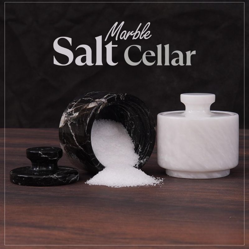 Salt Cellar 3" Inch  Salt & Pepper Storage Container for Kitchen Table Decor - Candy Jar
