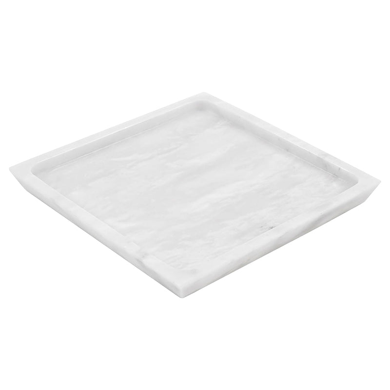 Fancy Marble Fascinated Square Tray - Perfume Tray