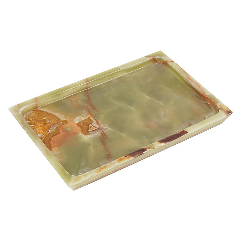 Fancy Natural Marble Rectangular Tray - Serving Tray
