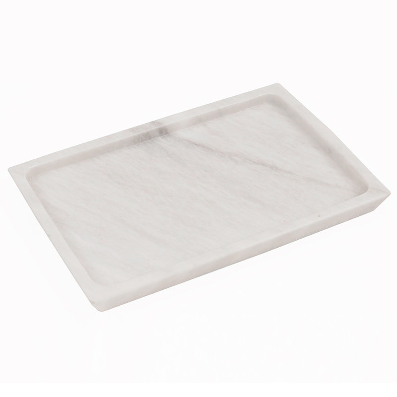 Fancy Natural Marble Rectangular Tray - Serving Tray