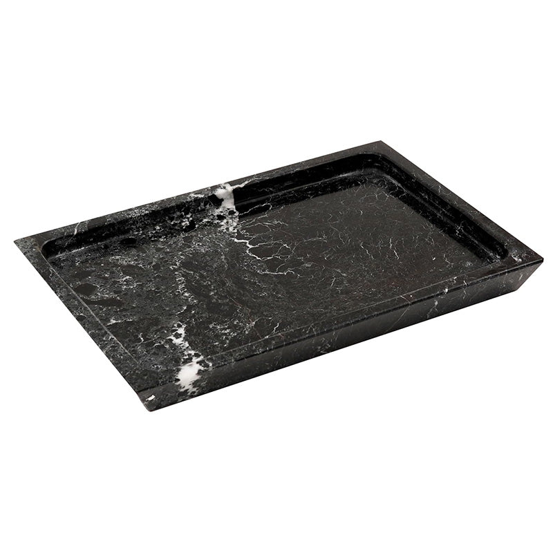 Fancy Natural Marble Rectangular Tray - Serving Tray