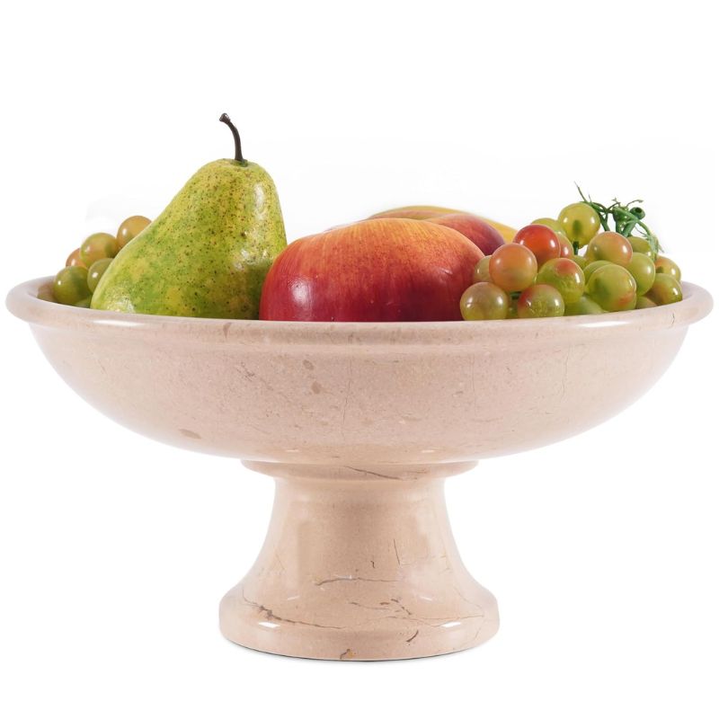 Marble Fruit Bowl Black 10"x5" Inch Design A