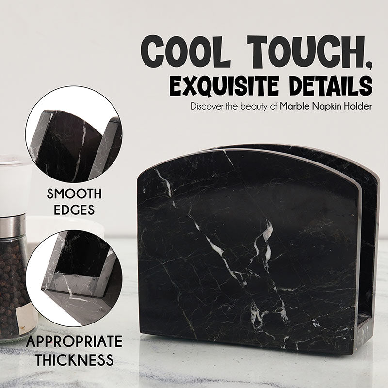 Natural Marble Napkin Holder - Tissue Holder