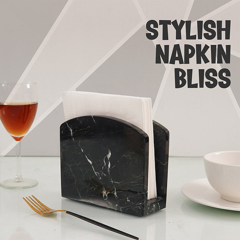 Natural Marble Napkin Holder - Tissue Holder