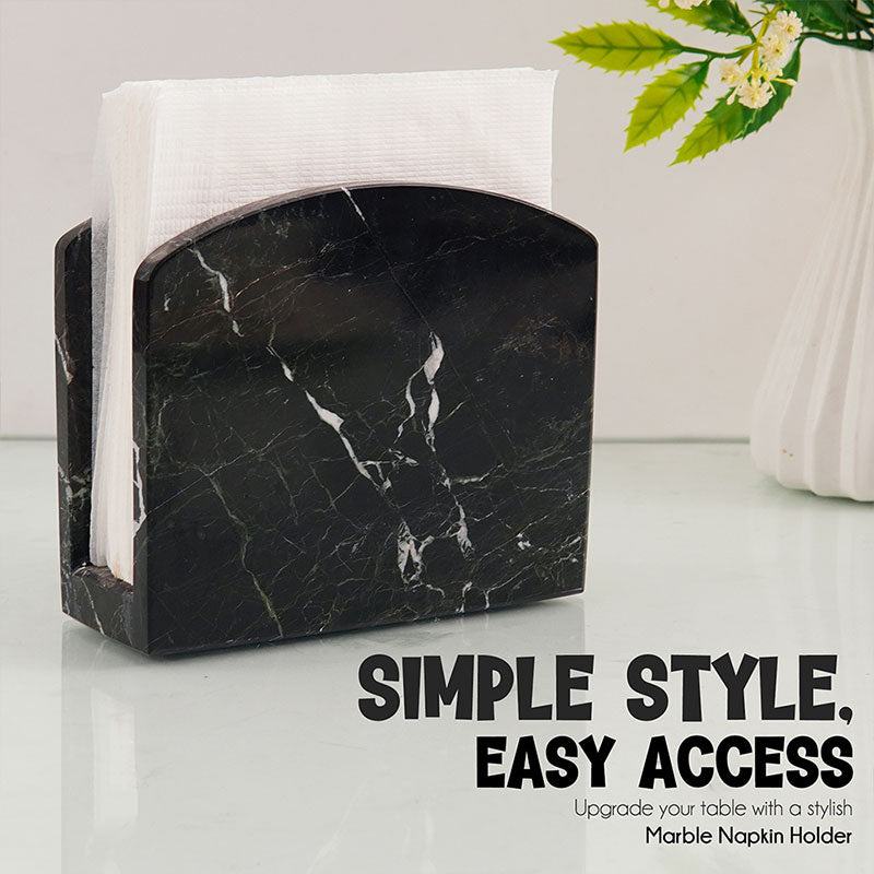 Natural Marble Napkin Holder - Tissue Holder