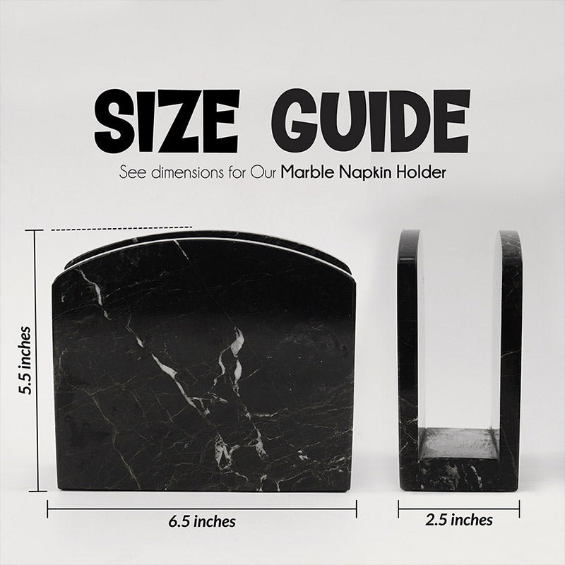 Natural Marble Napkin Holder - Tissue Holder