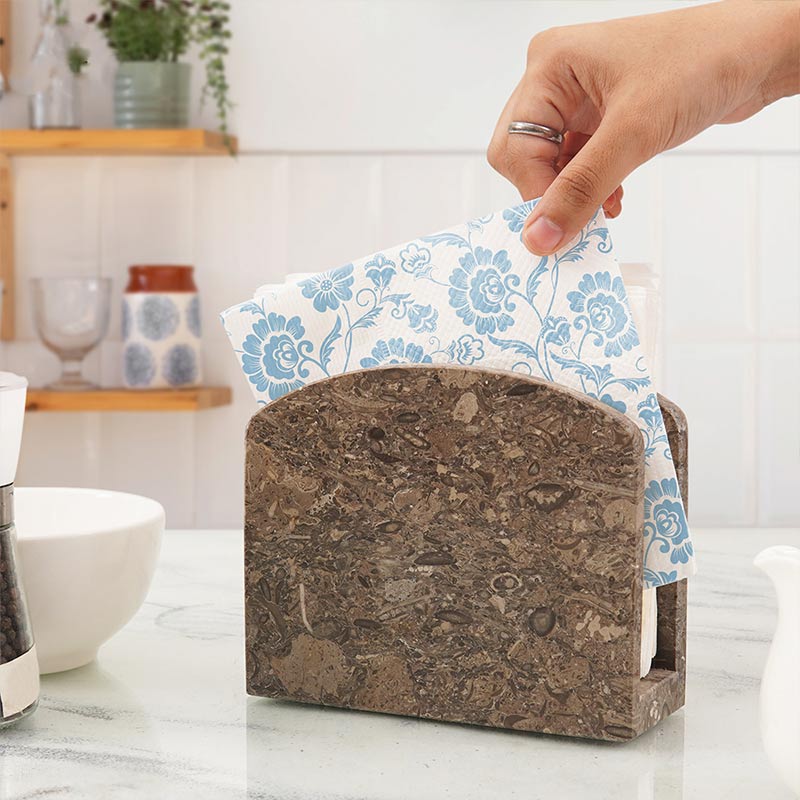 Natural Marble Napkin Holder - Tissue Holder