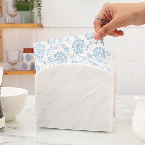 Natural Marble Napkin Holder - Tissue Holder