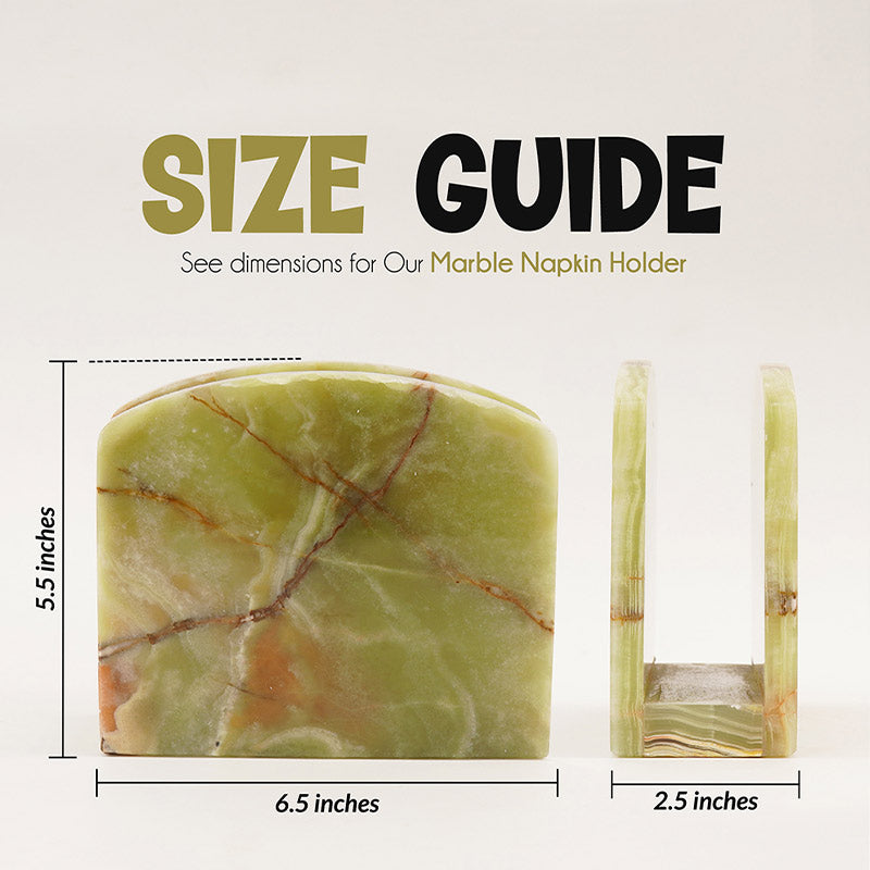 Natural Marble Napkin Holder - Tissue Holder