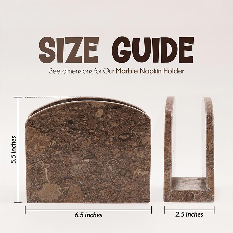 Natural Marble Napkin Holder - Tissue Holder