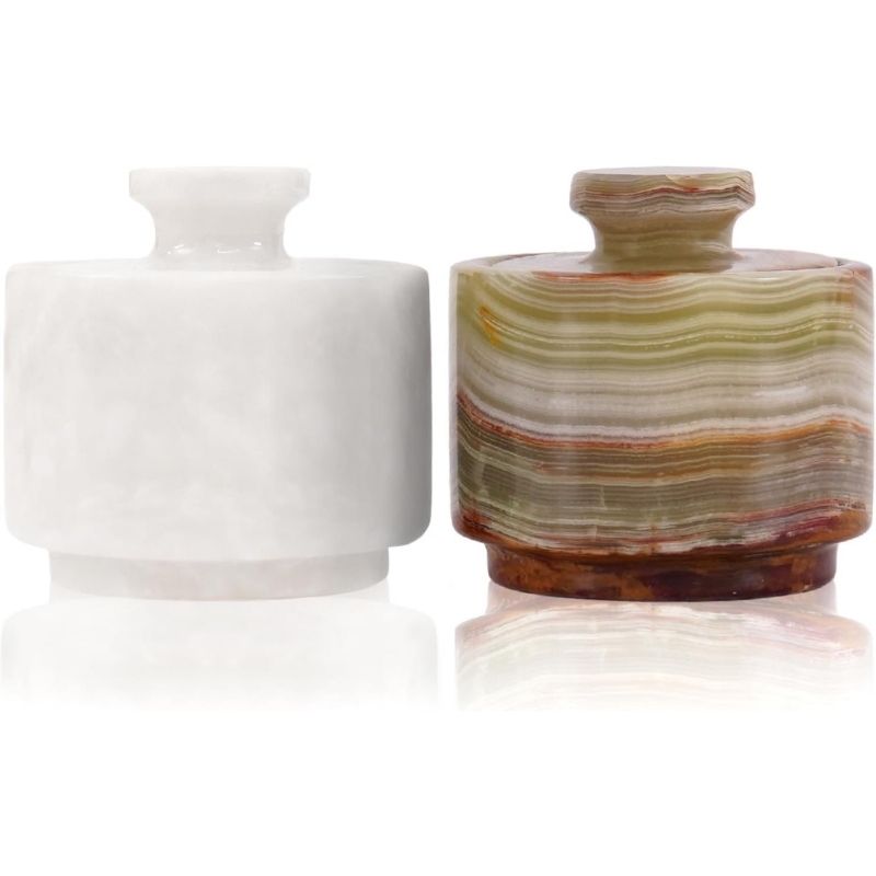 Salt Cellar 3" Inch  Salt & Pepper Storage Container for Kitchen Table Decor - Candy Jar