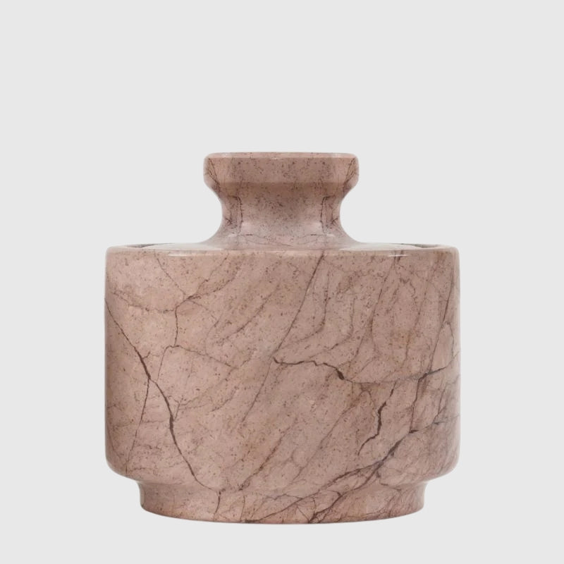 Marble Salt Cellar with Lid – Handcrafted Natural Marble Salt Box for Kitchen, Countertop & Table Use | Marblouskrafts