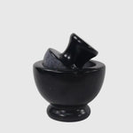 Marble Mortar and Pestle Set for Kitchen | Handcrafted Stone Grinder for Spices, Herbs & Seeds | Marblouskrafts