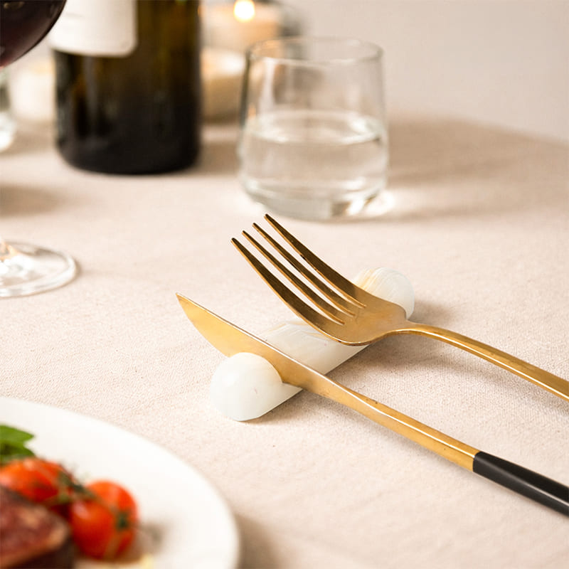 Utensil Rest Piece Ideal for Organizing Spoons and Forks, Cutlery Rest Holder, Modern Kitchen Accessory