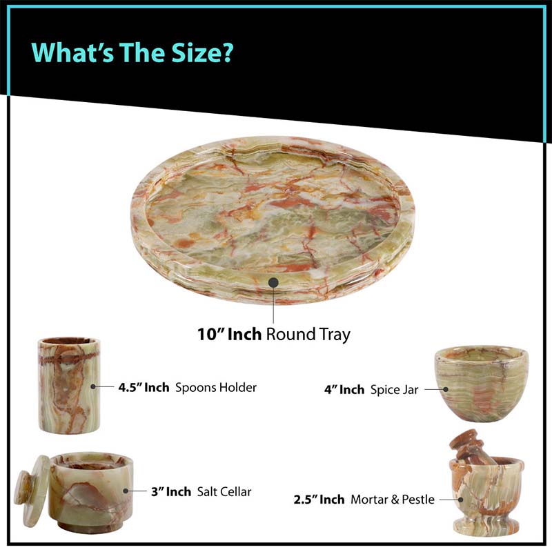 New Round Tray Set 10" with Accessories